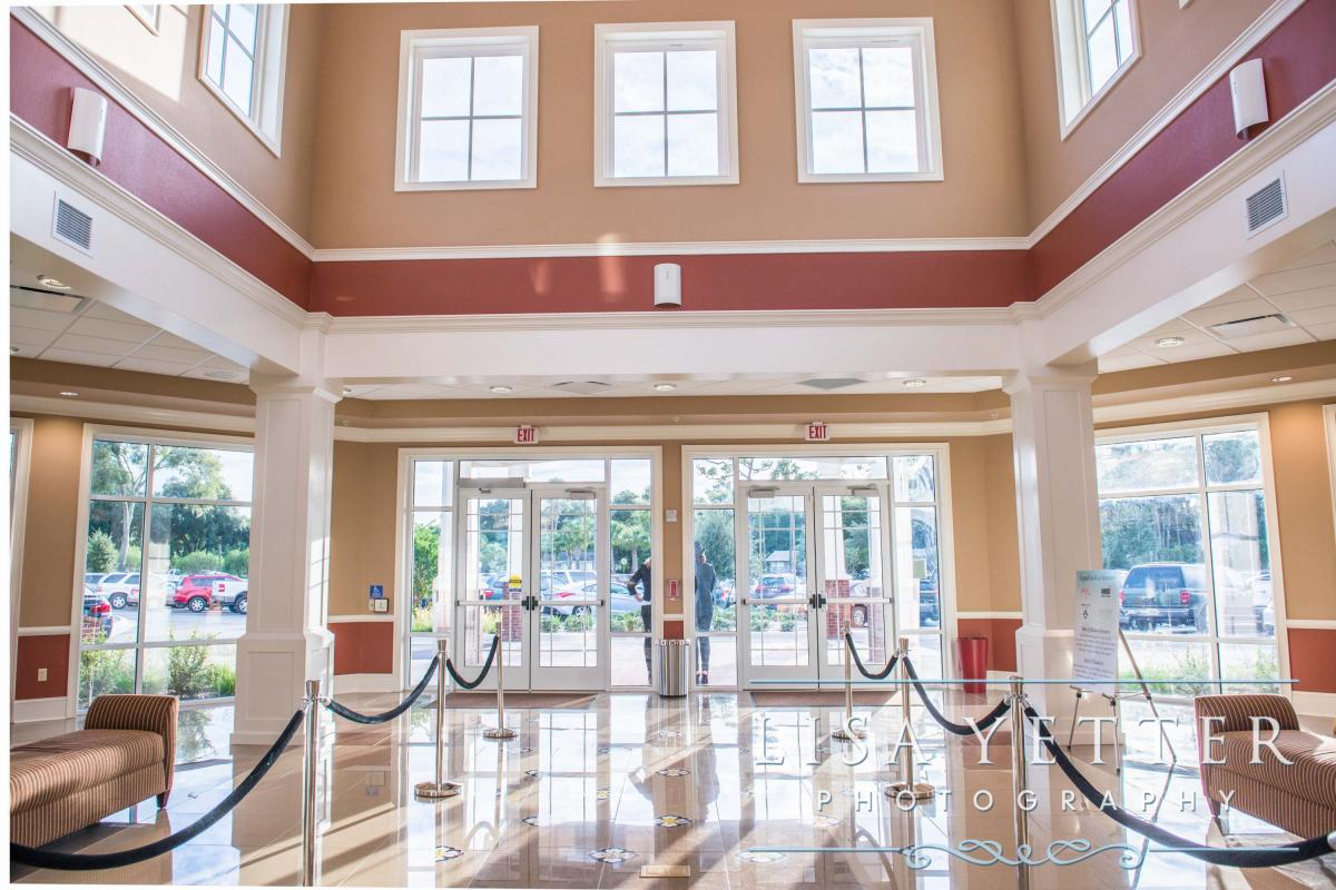 Large, Open Atrium Entrance with Many Windows